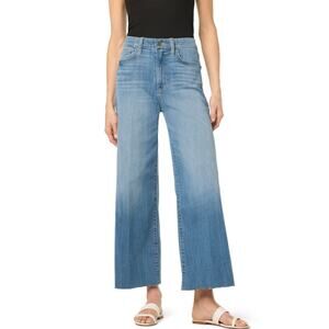 Joe's Jeans Wide Leg Ankle Size 31 Peru Blue Stretch Denim Quiet Luxury Staple